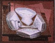Juan Gris The Pipe on the book oil painting artist